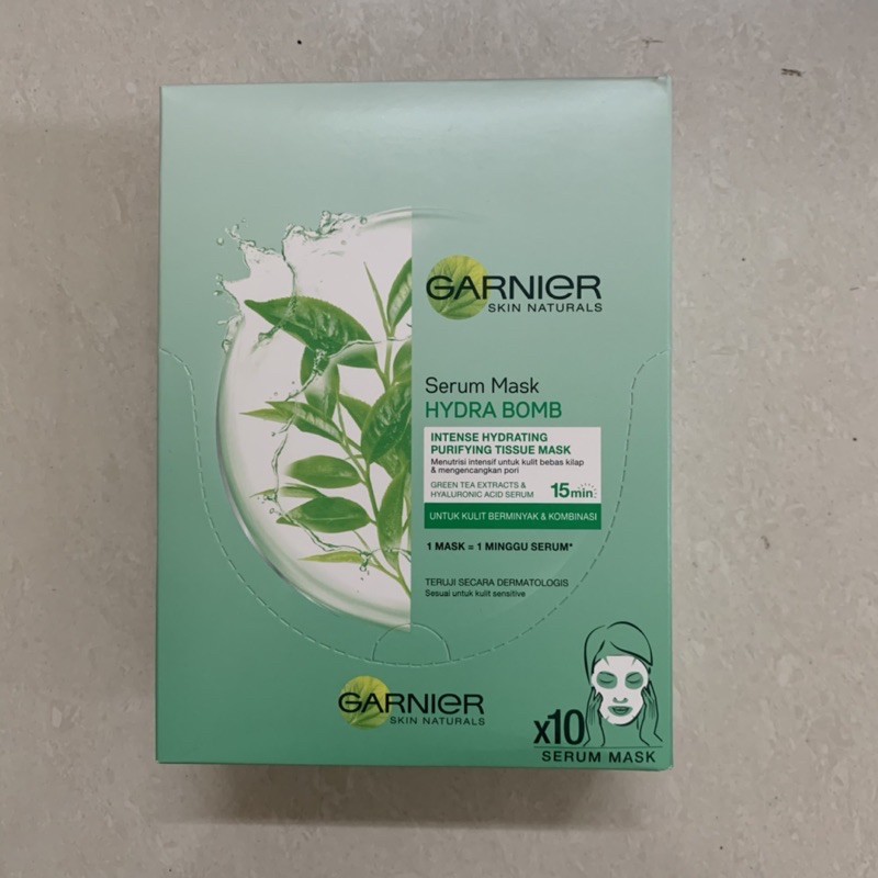 Garnier Serum Mask Hydra Bomb Purifying Tissue Mask Masker Wajah