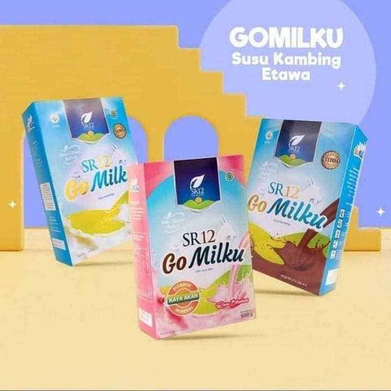 

GOMILKU SUSU KAMBING ETAWA ASELI GO MILKU SR12 200gr & 500gr PENAMBAH BERAT BADAN GEMUK & KESEHATAN AMAN HALAL DAN BPOM