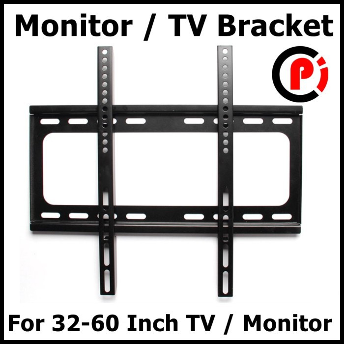 Monitor TV Bracket Metal 400 x 400 Pitch 4.5cm untuk 32 sd 60 Inch