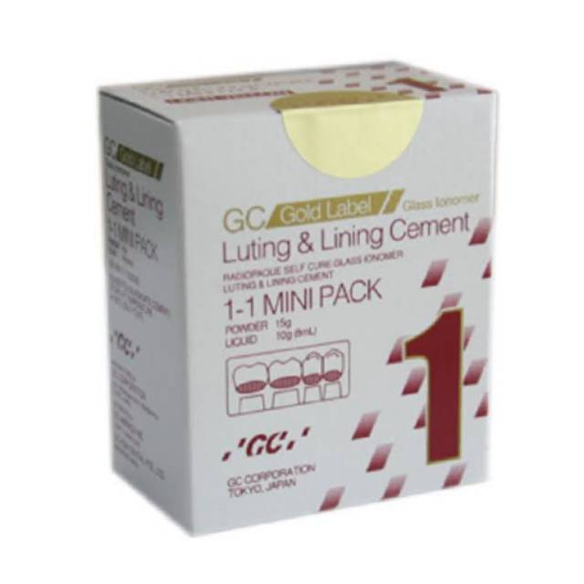 GC Gold Label Fuji 1 MP Mini Pack / Glass Ionomer Luting Cement / Glassionomer GIC Fuji I Minipack