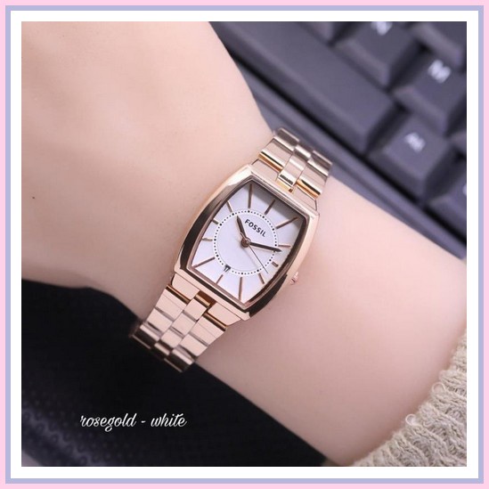 Jam Tangan Wanita Digital Strap Rantai Stainless Steel / Jam Tangan Digital Wanita Elegan Mewah Mode