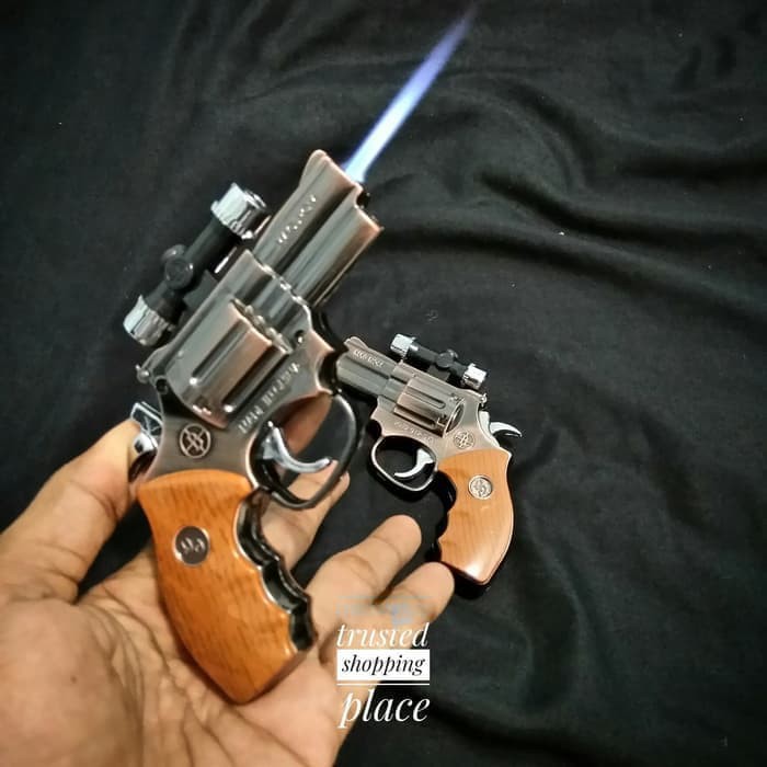 Korek api gas revolver laser 002