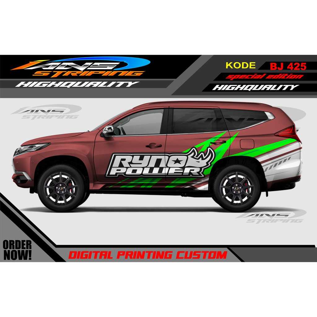 STICKER MOBIL PAJERO, FORTUNER / STIKER MOBIL PAJERO / DECAL STICKER MOBIL