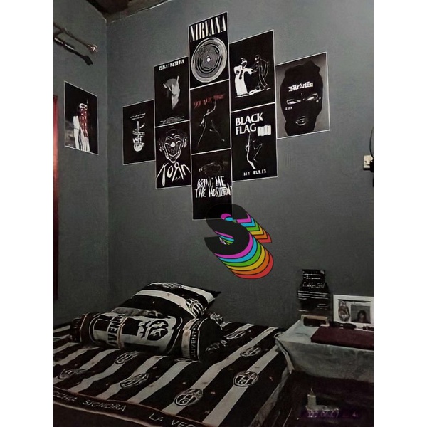 poster hitam putih, poster band, poster kamar, poster black, poster keren, poster gaul, poster kamar