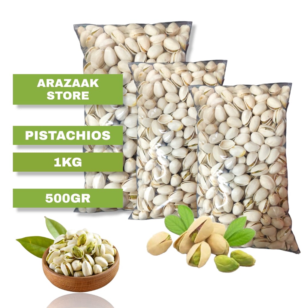 

Kacang pistacios / fustuk /kacang ketawa 1kg