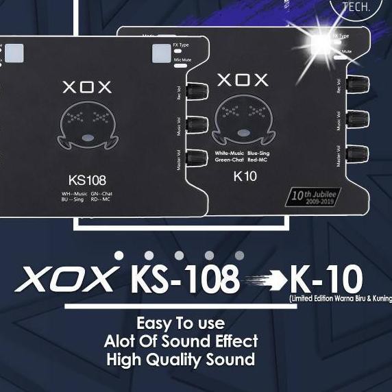 {[DISKON]} XOX KS108 Soundcard Spesial Karaoke Online & Broadcasting - Siap Kirim