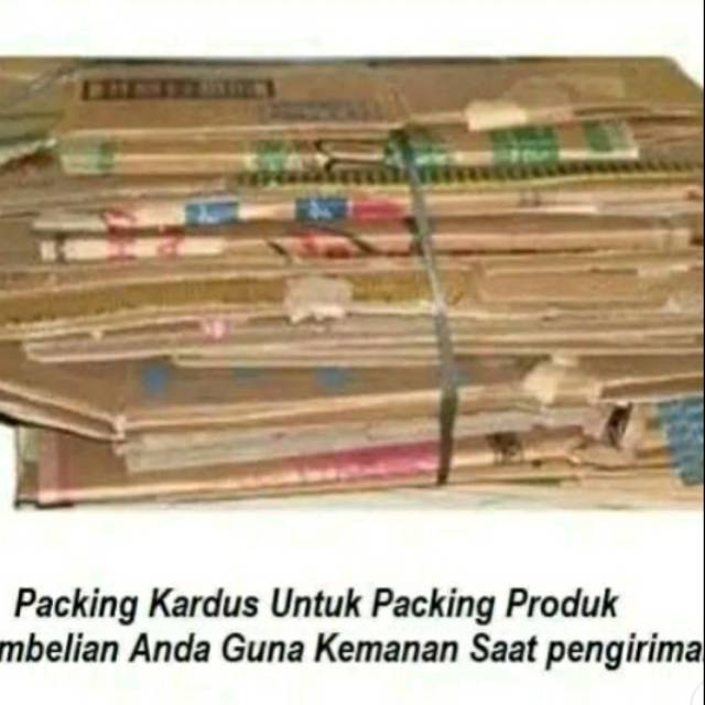 

Kardus/buble wrap tambahan untuk packing