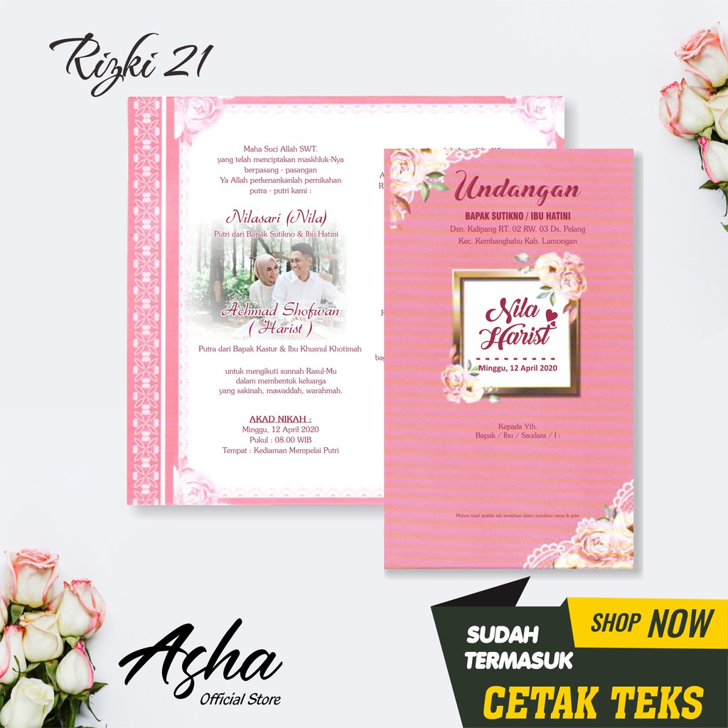 BLANKO UNDANGAN KOSONGAN RIZKI 21