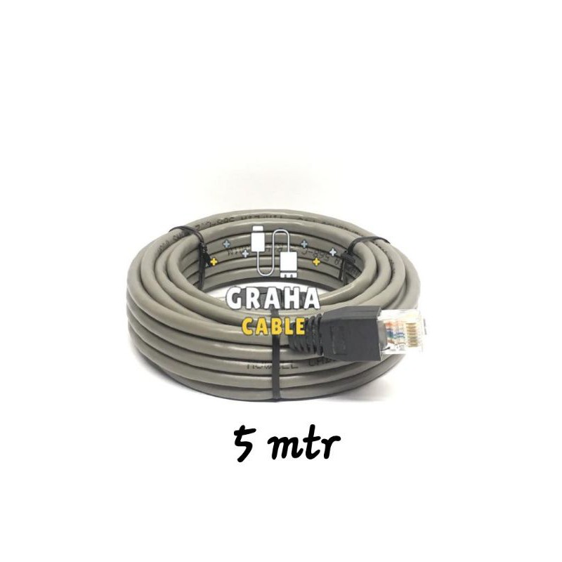 Kabel LAN/UTP Cat 5e + Pin Rj45 5Meter