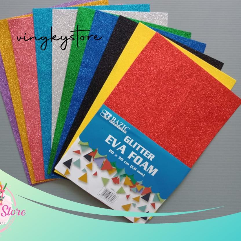 

DCK ▲ Kertas Busa / Foam Art Gliter Bazic 20 x 30 PILIH 1 WARNA ♣♣ Model Terbaru