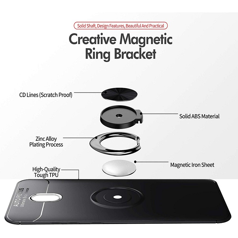 Soft Case Xiaomi Redmi 8A Autofocus Magnetic Ring Free Kabel Data USB