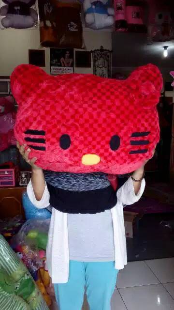 Bantal bulu kepala karakter size:XL