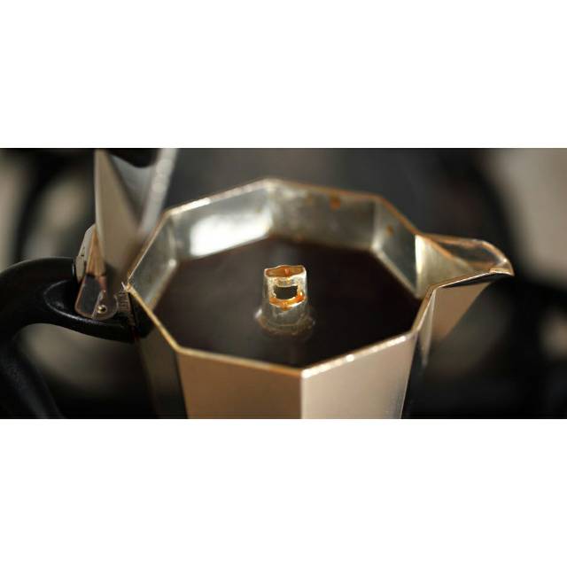 Espresso Coffee Maker Moka Pot Teko Stovetop Filter JF112 - Silver