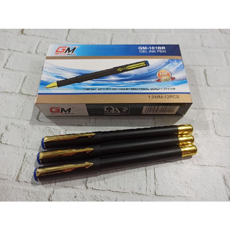 

Bulpen gel 1.0/ Gel pen tinta biru/tinta hitam (1pc)/ Pulpen GM