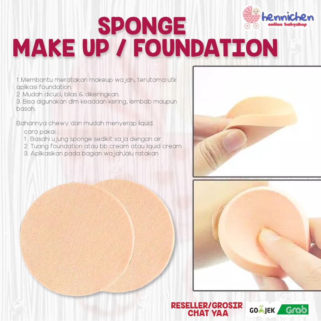 Rembuk Spons bulat -SPON MAKE UP-SPONGE MAKE UP-SPONGE FOUNDATION