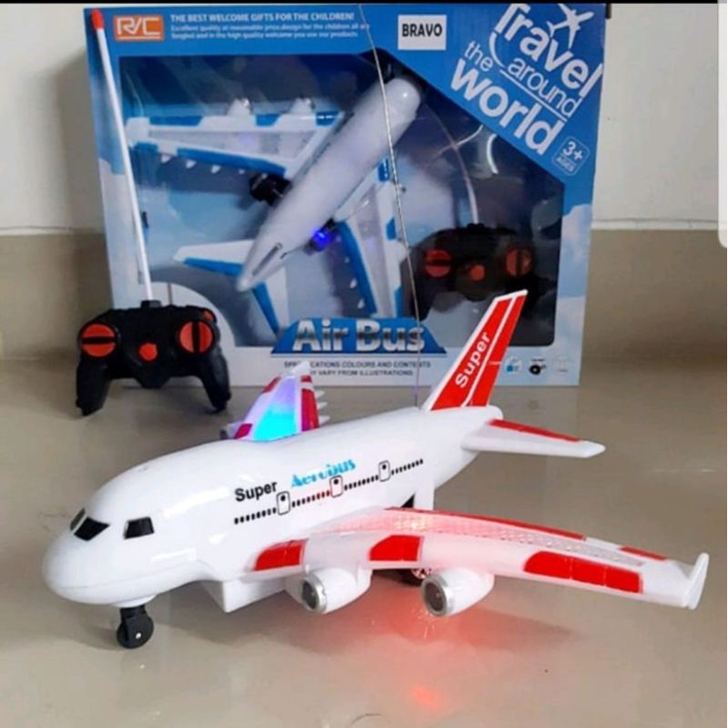 READY ROBOT TRANSFORMER AIRBUS 2 IN 1 RC PESAWAT TRAVEL