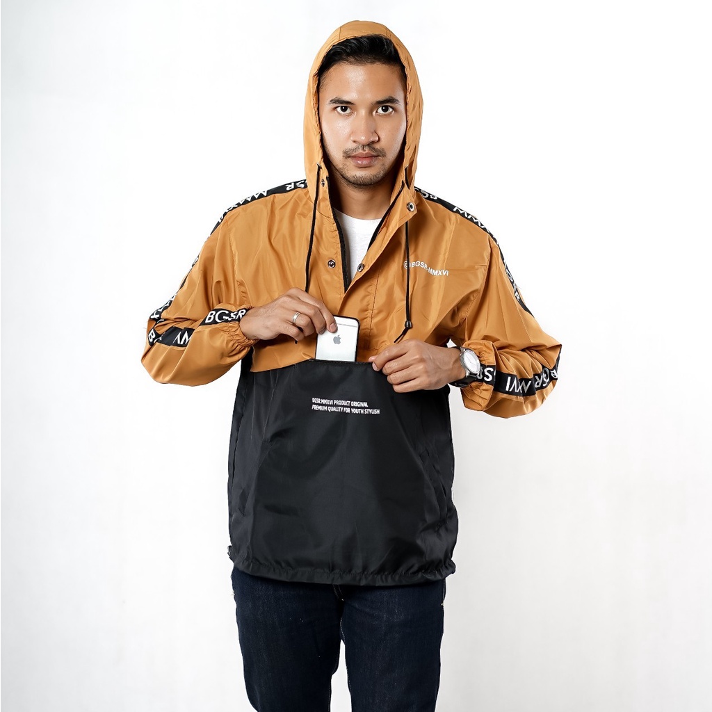 JAKET PRIA OUTDOOR TASLAN BGSR PREMIUM / JAKET WINDBREAKERS UNISEX / JAKET CAOUGLE