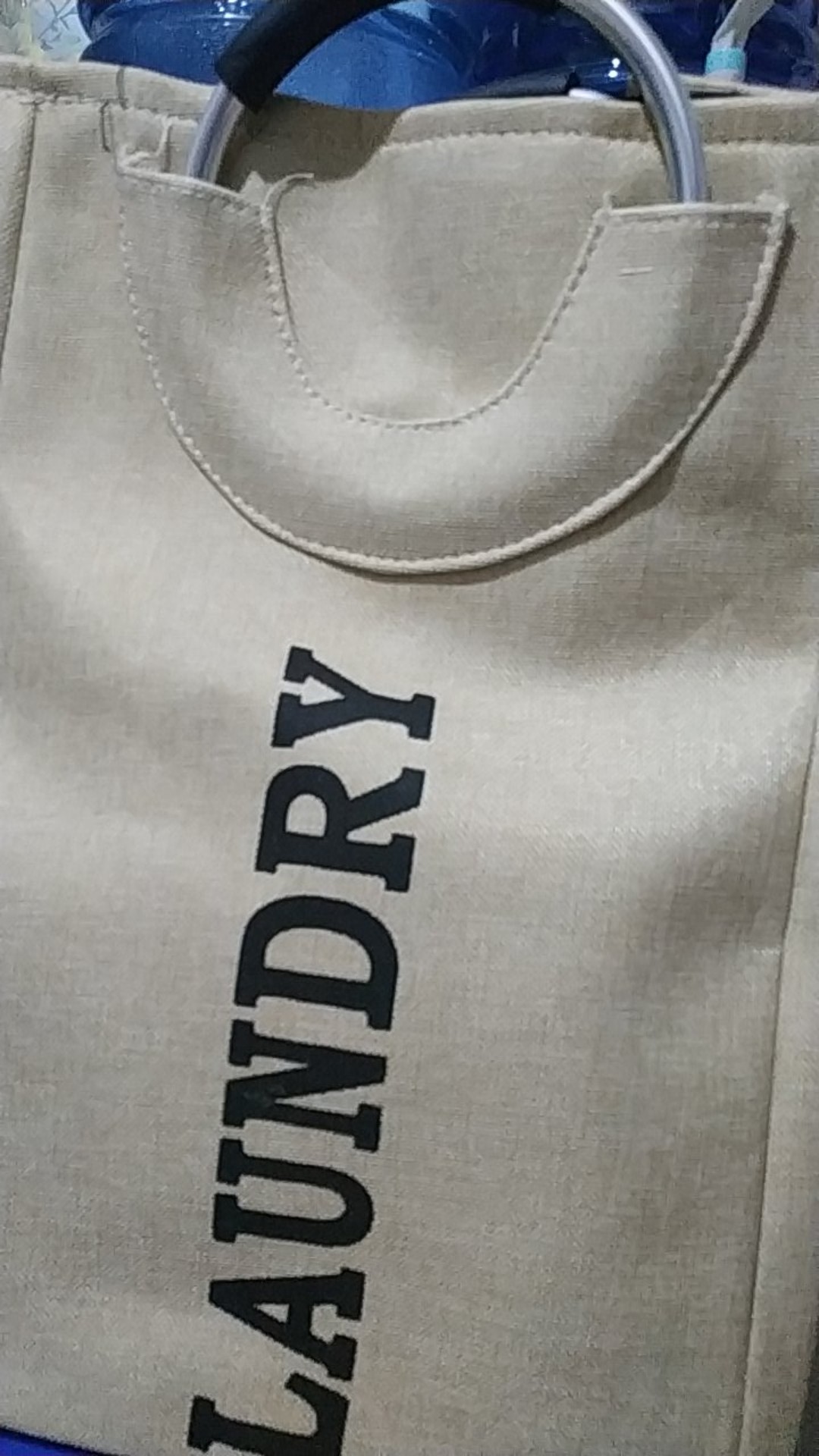 Lalulaku Laundry Basket Keranjang Cuci Baju Kotor Bahan Kanvas