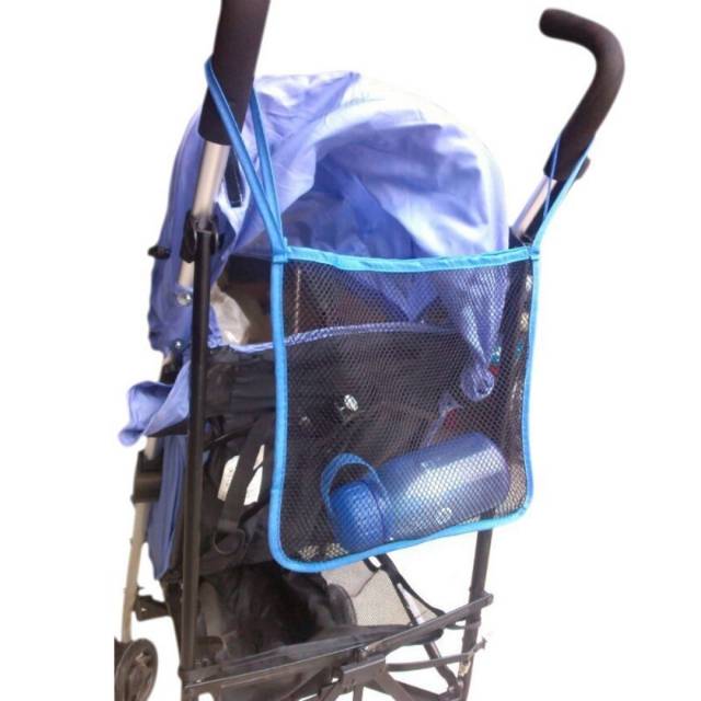 Tas stroller / tas jaring penyimpanan barang stroller / baby stroller storage bag