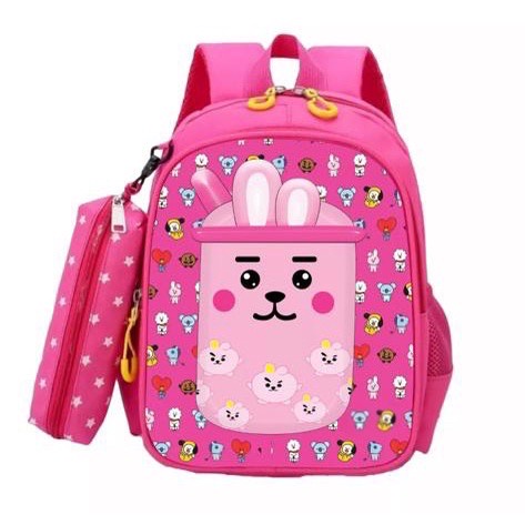 [SPESIAL SALE] Promo Ransel Anak Sekolah Ransel TK SD SMP SMA Tas Anak Tas Cewek Cowok Terbaru Motif BT21 BTS Korea