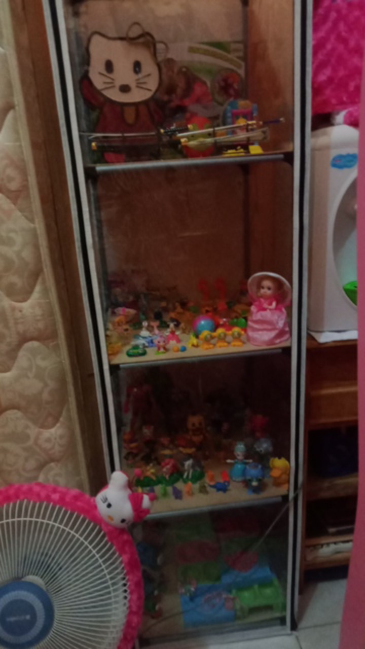 Lemari Transparan / Lemari Pajang Minimalis / Lemari Lego / Rak Mainan Ds57