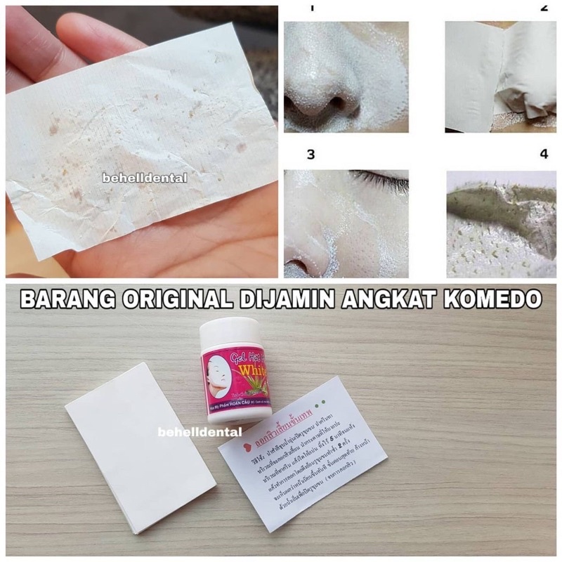 ORIGINAL HUT MUN GEL PENGHILANG PEMBERSIH KOMEDO AMPUH BEHELLDENTAL - GEL MAT NA HUT MUN WHITE . GELMATNA HUTMUN . ALAT PENGHILANG PENCABUT KOMEDO BEHELLDENTAL