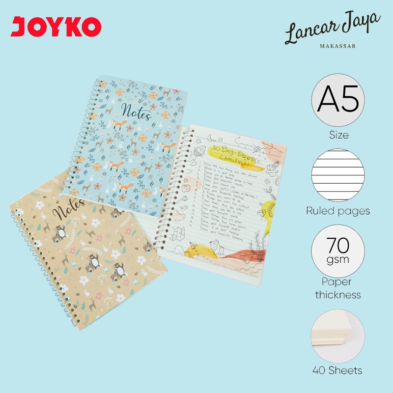 

Buku Catatan Bergaris Ruled Notebook Diary Agenda Joyko NB-689