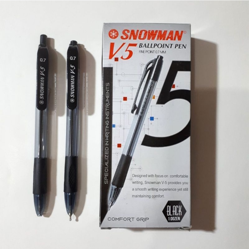 

Snowman Ball Point Pen V-5 1 lusin