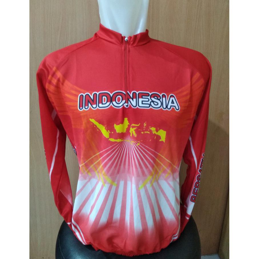 kaos jersey sepeda-baju balap sepeda indonesia panjang grade ori -gallspt