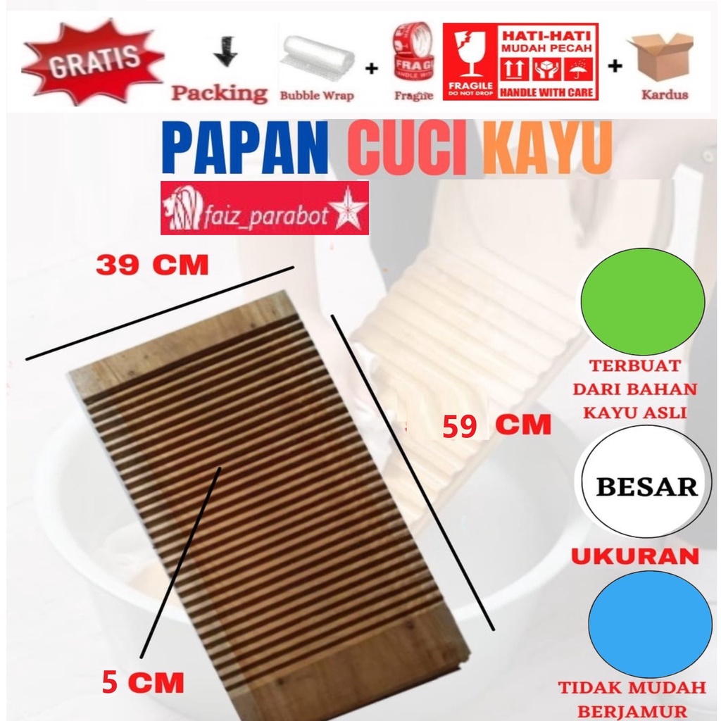 Papan cuci besar / Penggilesan size besar/ kecil