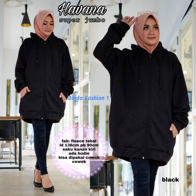 JAKET JUMBO CEWEK COWOK HAVANA SUPER JUMBO JAKET