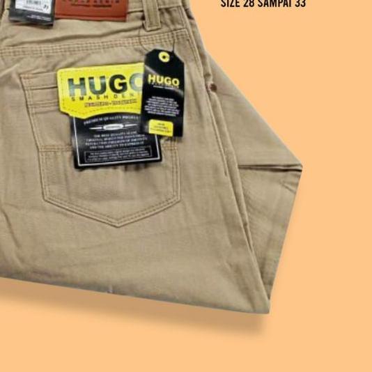 ♥ CELANA PANJANG PRIA STANDAR/BAHAN CANVAS CELANA PANJANG PRIA REGULER CANVAS HUGO ☼