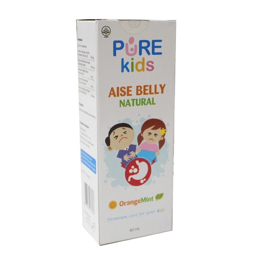 Pure Kids Aise Belly Natural 60ml Obat Kembung dan Masuk Angin Anak WHS
