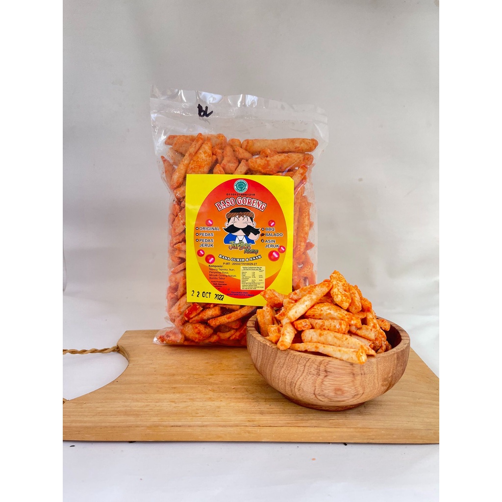 Basreng Balado Ukuran 250gr Stik Keripik Makanan Ringan