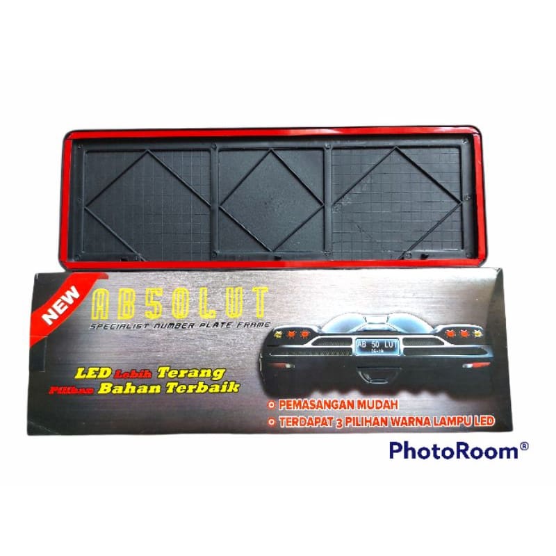 Dudukan / Tatakan Plat Nomor Mobil Akrilik Absolut Tanpa Lampu Plat Nomor Dudukan Plat Nomor Mika