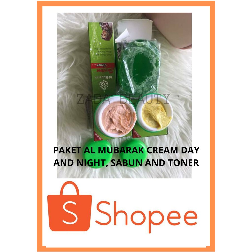 PAKET CREAM AL-MUBARAK / AL MUBARAK PAKET CREAM PLUS TONER DAN SABUN