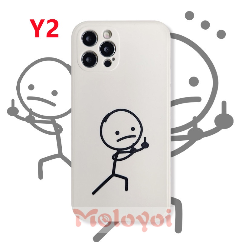 Case Desain Line Stickman Untuk Realme C31 C15 5 5I 6 7 7I 8 8Pro C25Y C21Y C25 C17 C11 C12 C20 C21S C3