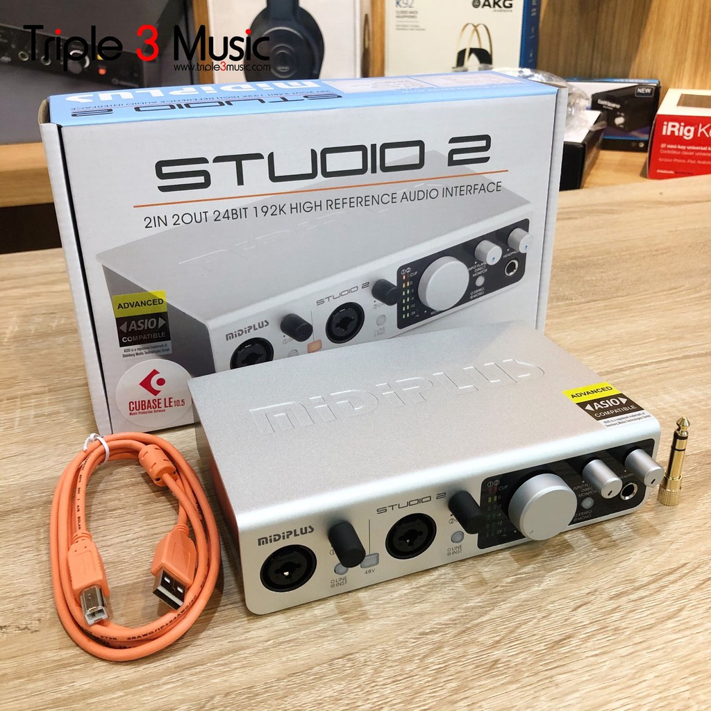 MIDIPLUS Studio 2 Soundcard Recording Triple3music