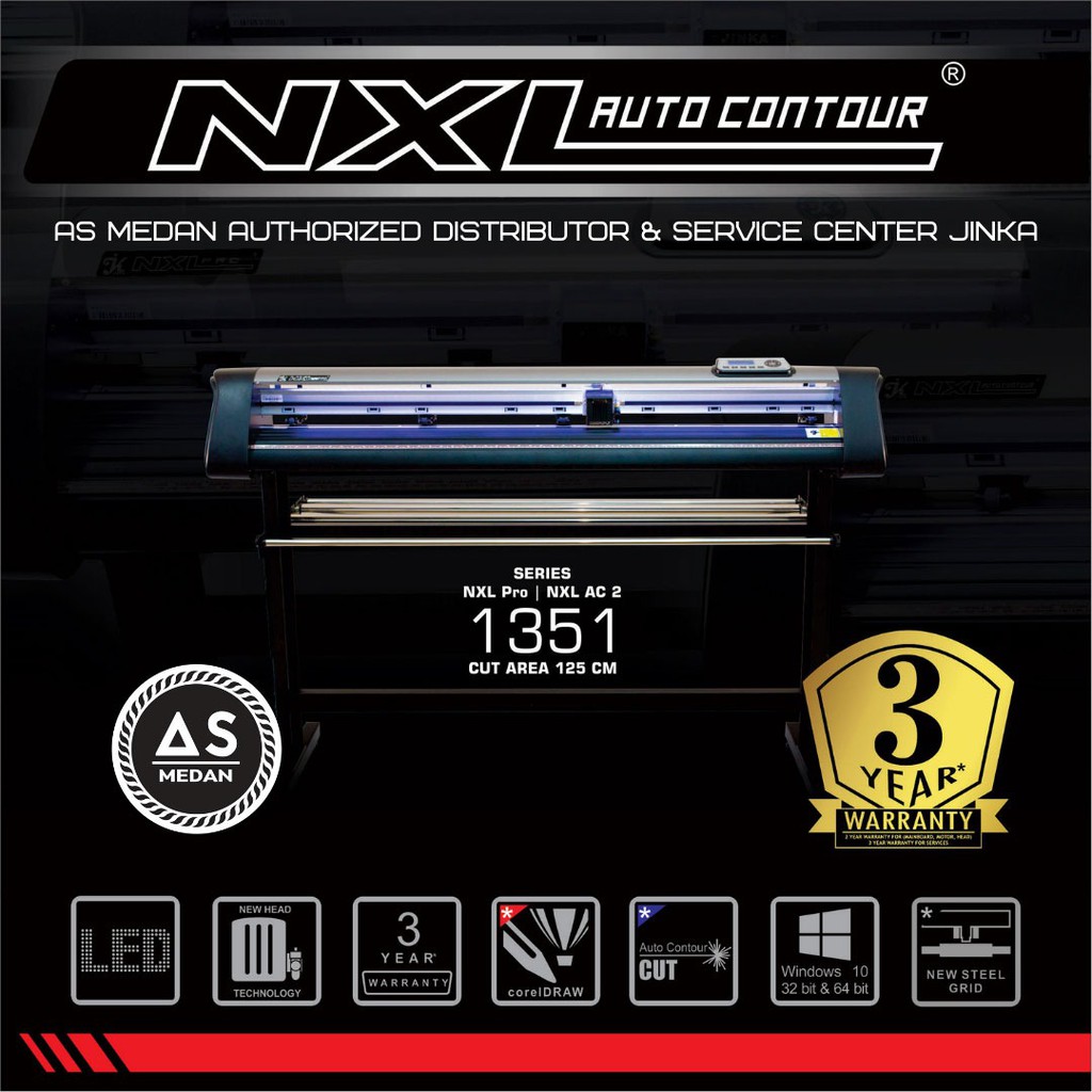 Mesin Cutting Stiker JINKA 1351 NXL AC2 Full Auto Contour