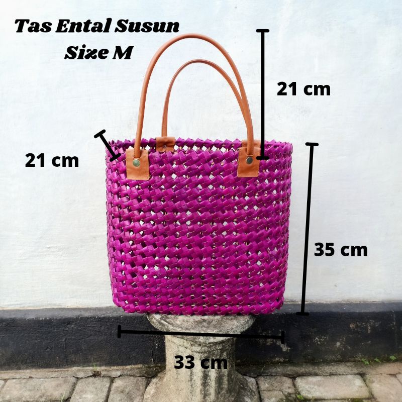 Tas Ental 3 Susun / Kerajinan Tas Khas Bali / Oleh-oleh Tas Bali / Tas Bali Murah / Tas Murah Khas Bali / Totebag Klasik / Tas Shopping Murah / Craft Dewata / Set Tas Hampers / Hampers Tas Murah / Tas Custom Bali