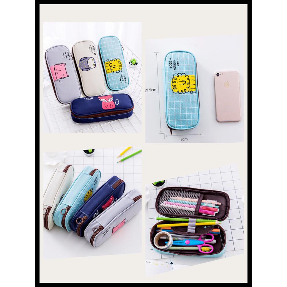 

NEW GOOD MORNING CUTE ANIMAL PENCIL CASE, PENCIL POUCH, KOTAK PENSIL