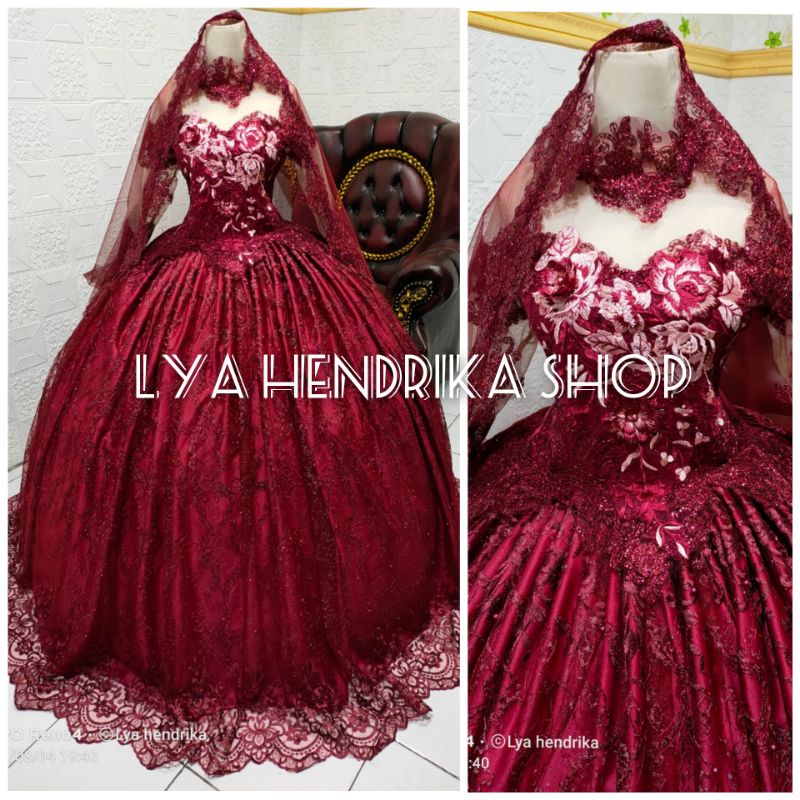Ballgown + kerudung
