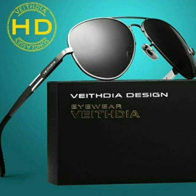 (ORIGINAL) veithdia polarized sunglasses kacamata hitam