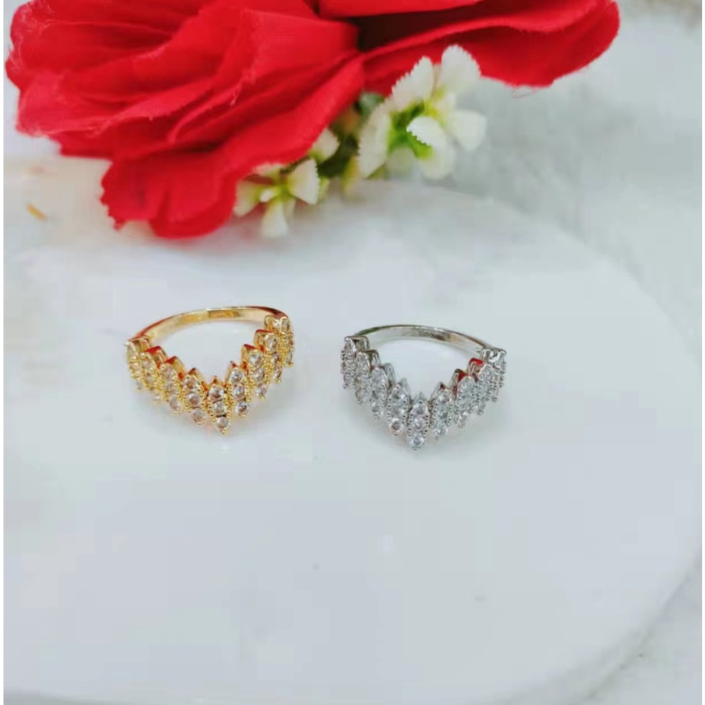 Set Perhiasan Xuping Gelang Dan Cincin Permata 1103