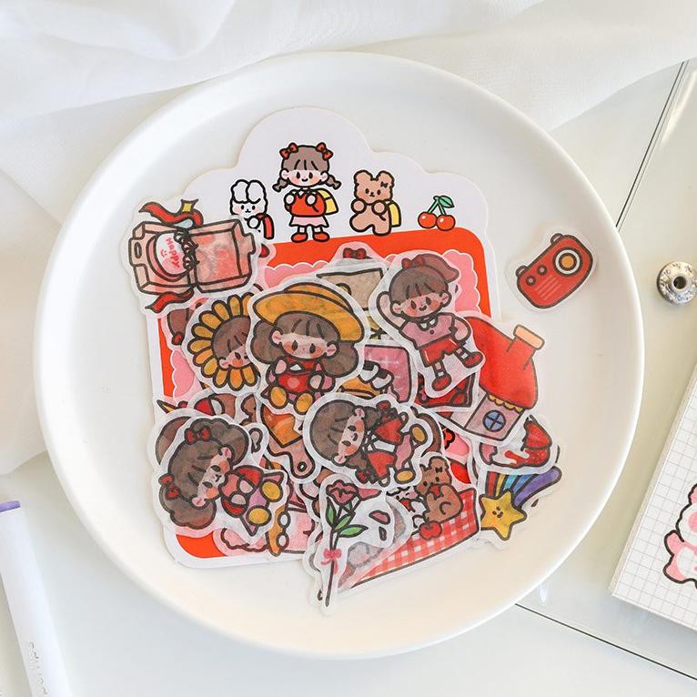 

[Sel@giMur@h✂ Monica and Friends Flake Sticker Set //