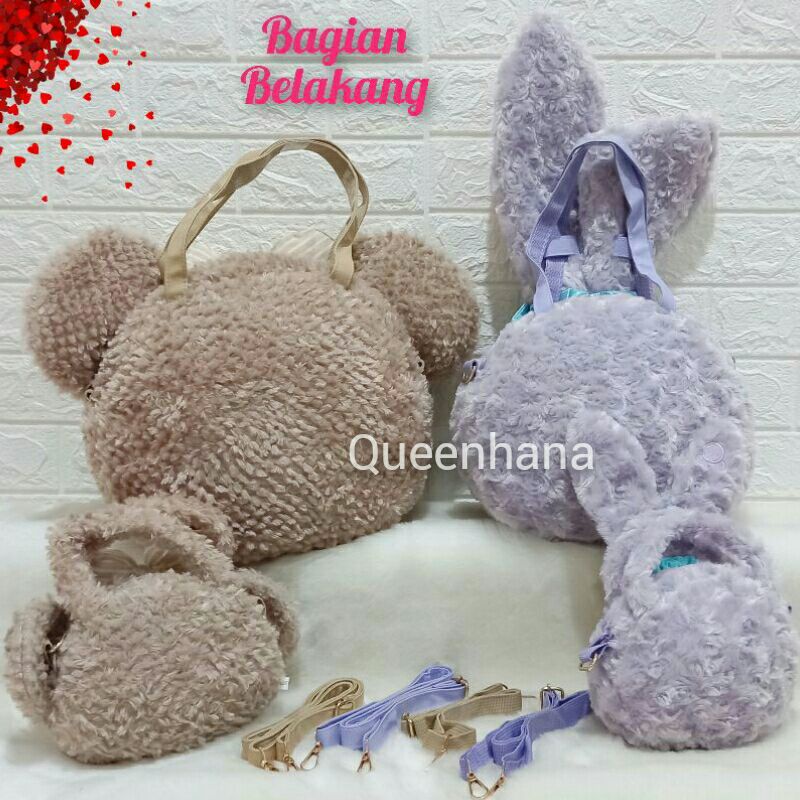 Tas Girl / Tas Boneka Anak Stella Rabbit / Tas Slingbag Anak