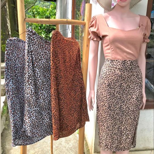 Rok Midi Motif Macan | leopard | leopard skirt | leopard pants skirt serut