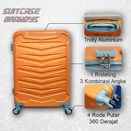 KOPER MURAH RODA 4 UKURAN 24 INCH KOPER TRAVEL HARDCASE/ KOPER MURAH/ KOPER RODA 4/ KOPER TRAVEL