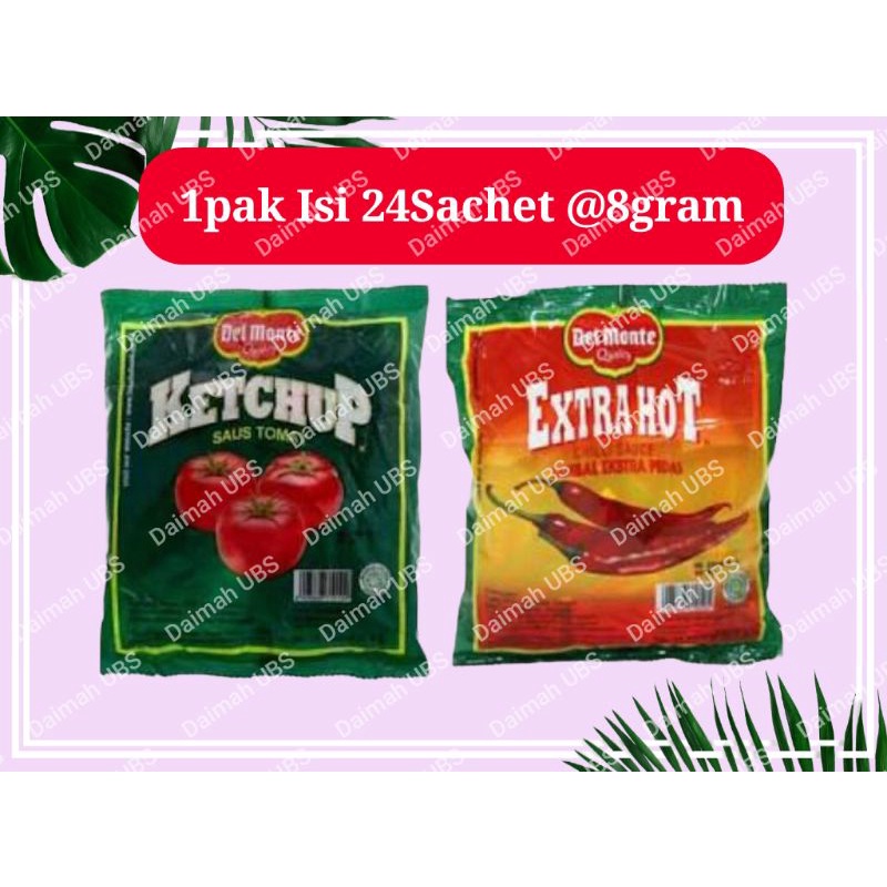 Jual Saus Sambal Delmonte Sachet, Delmonte Extra Hot , Saus Tomat ...