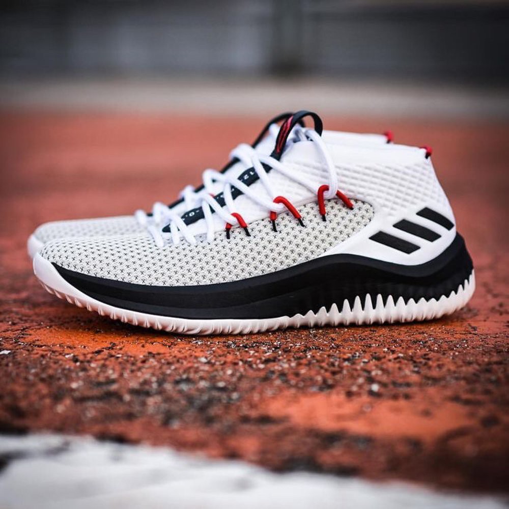 ADIDAS DAME 4 RIP CITY WHITE BLACK Termurah
